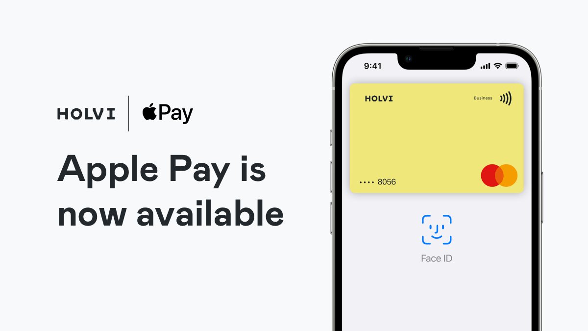 We’re happy to announce that #ApplePay is finally available for our customers in Germany and Finland. You can now enjoy all the benefits of your Holvi card using Apple Pay🎉🎉

Read more here: holvi.com/de-en/apple-pa…