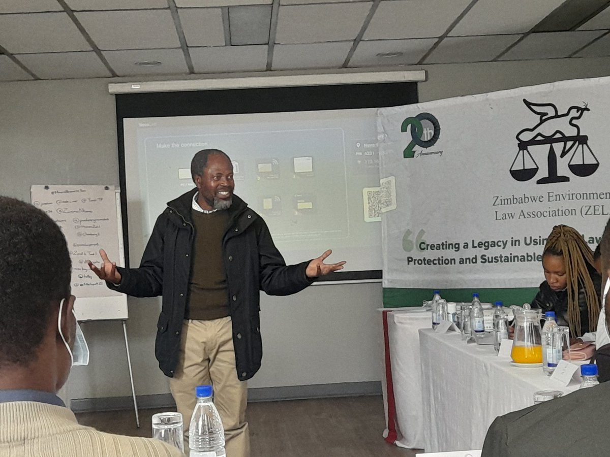 Chris Chinaka Zim Fact Chief Editor encourages journalists to bring value to journalism through reporting stories to do with mining. ZELA celebrates 20th Anniversary.

#MineralResourceGovernment
<a href="/ZELA_Infor/">Zimbabwe Environmental Law Organisation (ZELO)</a> 
<a href="/NewsHawksLive/">TheNewsHawks</a> 
<a href="/TellZimbabwe/">TellZim News</a>