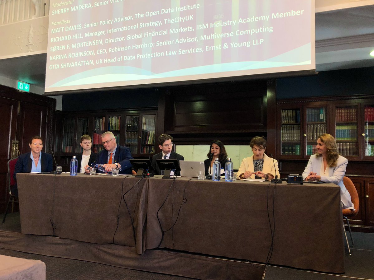 cfconferences's tweet photo. ‘How is data defining the future of financial markets in the UK and globally at this point of time?’ panel with @thefca
@sherrymadera @IBM @TheCityUK @ODIHQ @_karinarobinson @jce_ic #DataFS https://t.co/lDcyHHFDBe