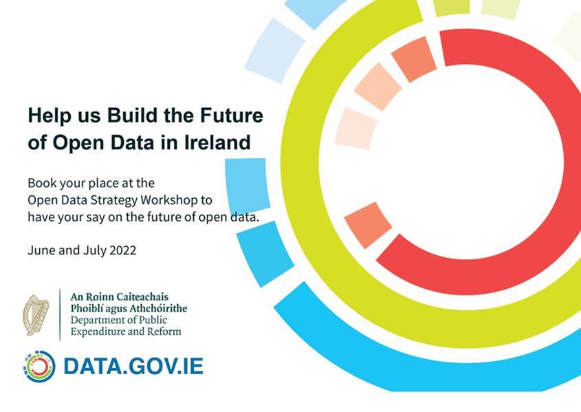 derilinx's tweet photo. Join @IRLDeptPER @GovDataIE for the #OpenDataStrategy Workshops &amp; have your say on the future of #OpenData!
🏛 Cork 21/06 https://t.co/Q9IDrxDzTX
🏛 Galway 23/06 https://t.co/Ewccspv9t8
🏛 Dublin 29/06 https://t.co/qHhNn7sGzJ
💻  Online 28/06 &amp; 05/05 (links in the 1st comment) https://t.co/BRpaWjmM1m