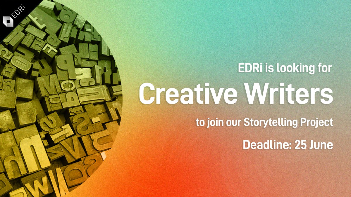 edri's tweet photo. 1/2 Let's glimpse into what our collective futures could look like. 🌈📖🧵

@edri is looking for #CreativeWriters to develop 4 science-fiction-inspired short stories, with utopian themes around technology, people &amp; planet.

Apply by 25 June: https://t.co/qRLz76RIVy https://t.co/liILty3zqR