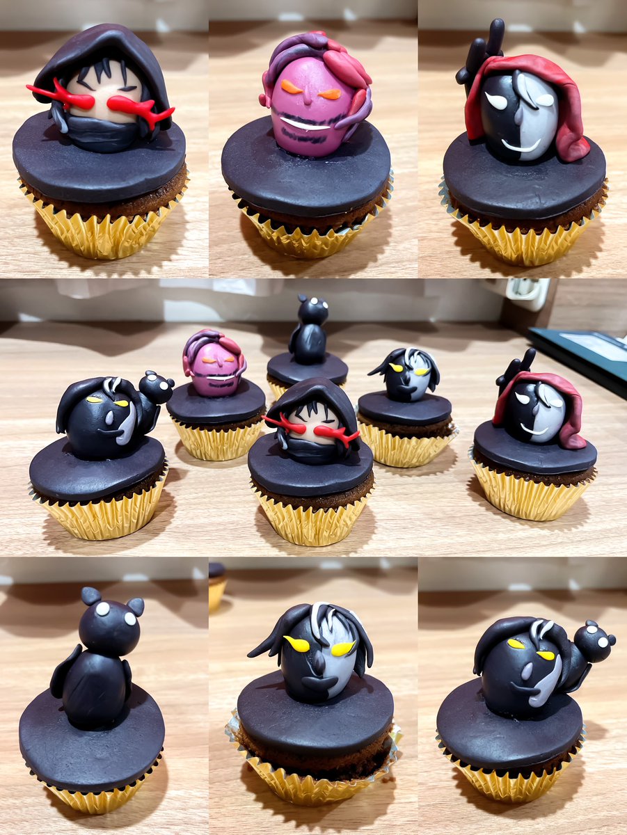 I tried my best to make a cupcake version of <a href="/operationSIN/">operationSIN</a> ! This cupcake is dedicated to <a href="/NFTLlama/">NFT Llama</a> , <a href="/HatoETH/">Hato</a> , <a href="/Jacktavo/">Jacktavo</a> and the rest of the OperationSIN dev team. I hope you guys like it.  ❤️❤️‍🔥🙆🏻‍♀️ Hopefully the cupcakes look similar with u sir 🥺🦉 #WeAreSINNERS #LadieswhoSIN