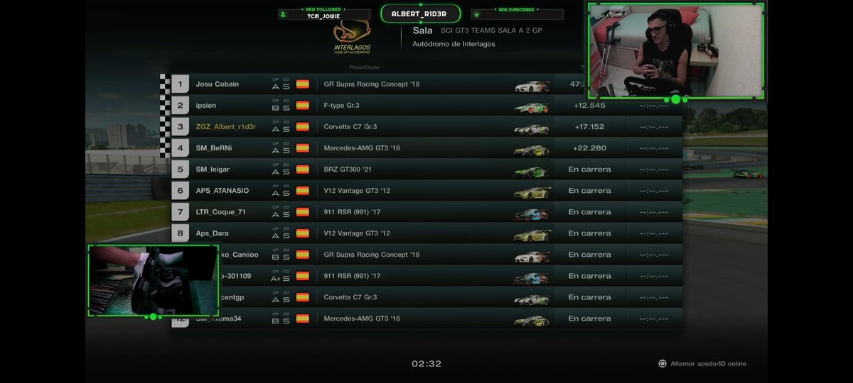 2 carrera del campeonato SCI. Después de varios golpes conseguimos buenos resultados... Seguimos en la lucha. Mi cara lo dice todo jajajaja
P2. <a href="/JoseRiveraMar13/">Jose Rivera - ipsien</a>
P3. <a href="/AR1d3r/">Albert_r1d3r</a> 
P10. #vicentgt

<a href="/ZGZRallyTeam/">ZGZ RALLY TEAM Simracers</a>
#campeonatosci