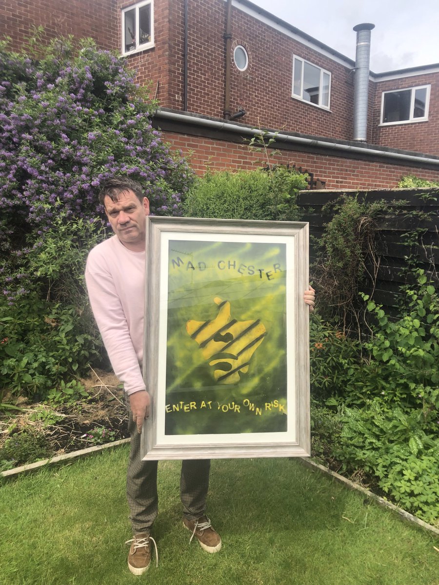 JanetHalmshaw's tweet photo. Madchester - Ian Brown limited edition [ront by Paul Halmshaw. £50 200 copies only signed and numbered #mufc #mancity #mcfc #manchester #art #popart #graffiti #graffiti #atreetart #madchester #sioneroses #ianbrown #infie #music https://t.co/XKn6S0xKF2