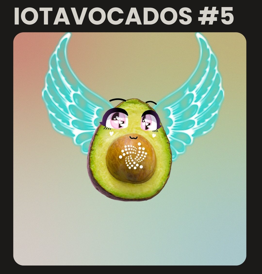crypto_uni_nft's tweet photo. Woa! Congratulations to @ mauri #soonaverse user for acquiring IOTAVOCADO #5 NFT

Bought for 48.00 Miota

MINT YOUR UNIQUE AVOCADO PET HERE!! 
🥑🥑👇👇👇👇🥑🥑
https://t.co/kWLh8xlzID

#NFT #Iota #NFTCommmunity #nftcollector #SOONAVERSE https://t.co/RWtA43azuo