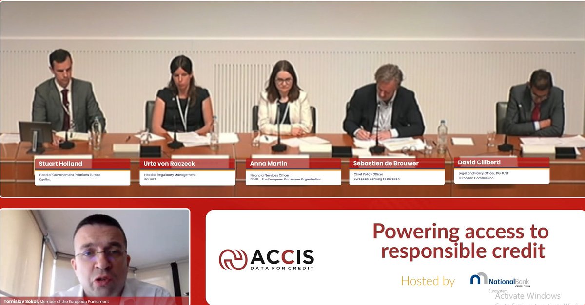 ACCISeu's tweet photo. MEP Sokol emphasized the importance of flexibility concerning the #data that should be used for #creditworthiness #assessments. At the same time, #lenders should not use certain data, such as #health data.
#ACCISForYou #money #credit #ACCIS #ACCISConference2022 #ACCISConference https://t.co/jyzFywvKXY