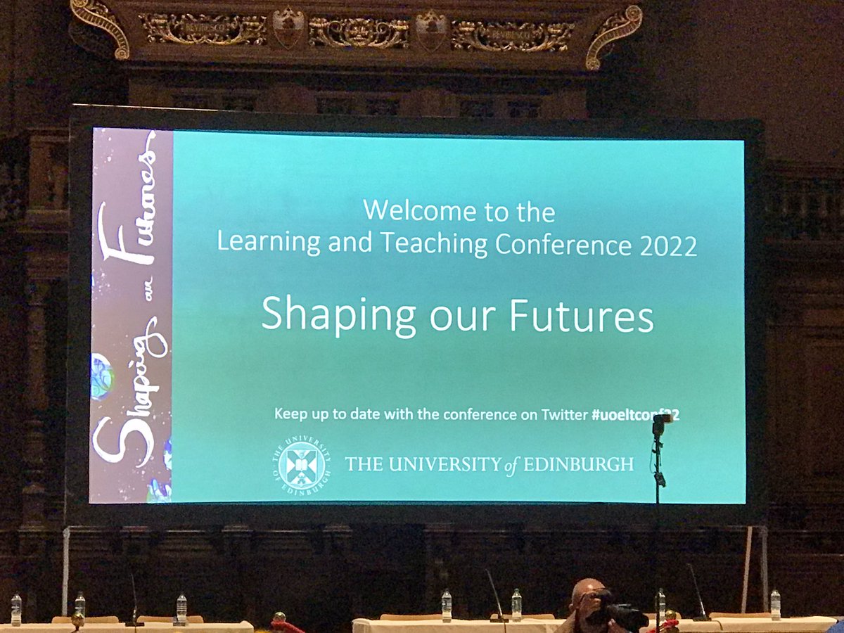 philmarston's tweet photo. At the University of Edinburgh Learning &amp; Teaching Conference #UoELTConf22 in the amazing McEwan Hall https://t.co/iUM5YJ1DBZ