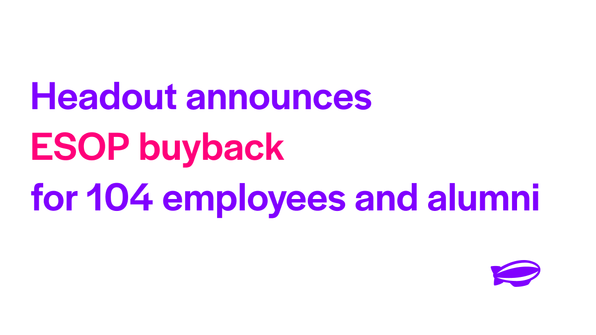 varunkhona's tweet photo. Today is the most fulfilling day in my journey as @headout's founder as we announce our first ever ESOP buyback that created wealth for 104 Headouters including alumni. At @headout, every employee is an owner (literally) and our success is a direct function of their impact. https://t.co/h29RRow5v0