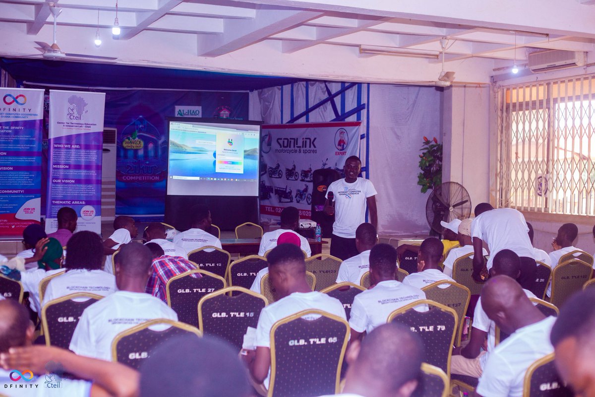 cteil_gh's tweet photo. Hi great Dfinity community...The Ghana Dfinity team had our fifth successful event over the weekend in Tamale where we Educated young  people about blockchain, the ICP ecosystem and the opportunities available 😊... thanks @cteil_gh @DfDfinity @giulia_guizza @ICPSquad https://t.co/hJVqR0U0ru