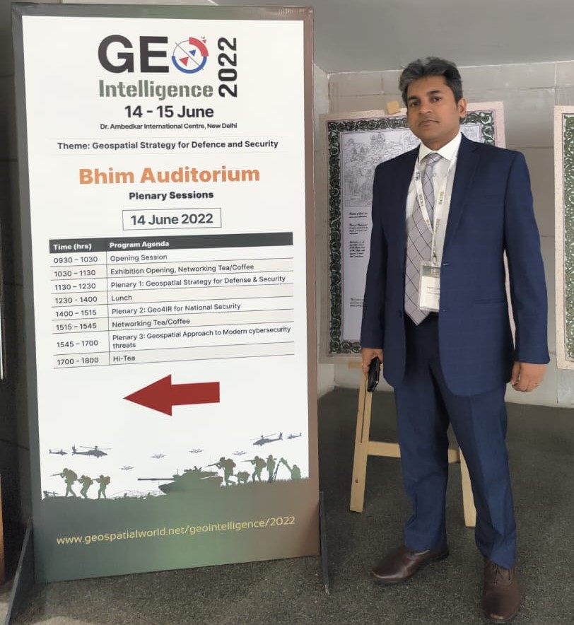 ThalesAsia's tweet photo. If you are at #GeoIntelligence2022 today at Dr. Ambedkar International Centre #NewDelhi, you can listen to @Anurag_Thales deliver a talk in the plenary session on #Geo4IR for #NationalSecurity. https://t.co/bb2NRlTwAj
#ThalesinIndia #SpaceforLife @Thales_Alenia_S https://t.co/WQTqbUElpL