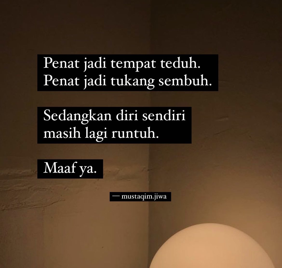 MustaqimJiwa's tweet photo. Penat. https://t.co/jrbMFta28V