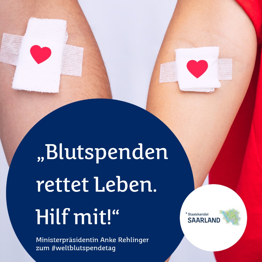 „Blutspenden rettet Leben. Hilf mit!“ Ministerpräsidentin @ankerehlinger ruft zur Blutspende auf #Blutspenden #Blutspende <a href="/roteskreuz_de/">Deutsches Rotes Kreuz</a> blutspende.de