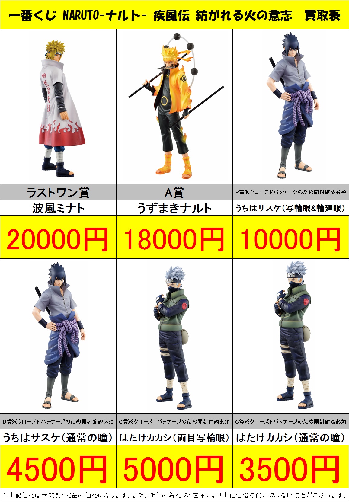 NARUTO 1番くじ 紡がれる火の意志 B賞うちはサスケ 写輪