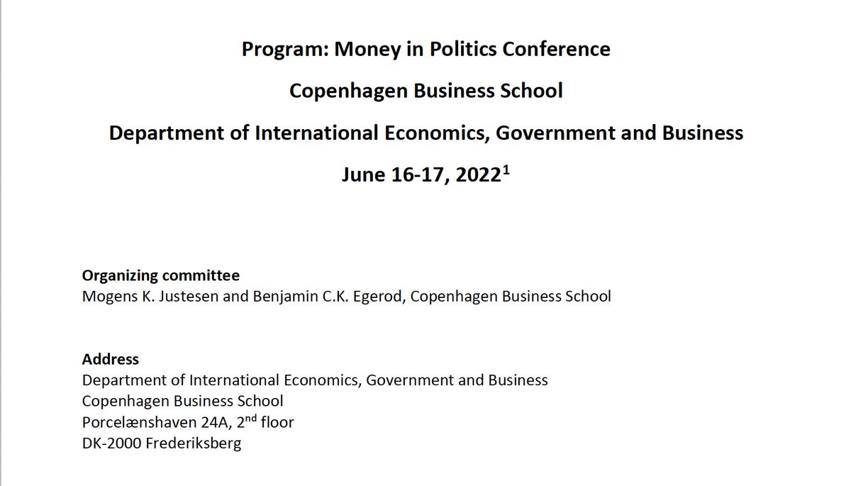 cbsMiP's tweet photo. It’s here! The first CBS Money in Politics Conference will take place on June 16-17, 2022 – hosted by the Dept. of Int’ Economics, Government and Business at @CBScph. We have a spectacular line-up of panels and people. Programme here: https://t.co/ItHF2qKKqA https://t.co/dI12dKsoDo