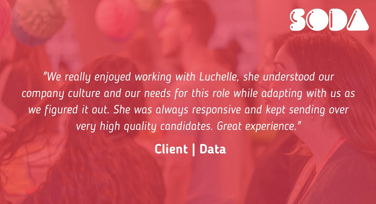 Trust_in_soda's tweet photo. If you think you are equipped with the knowledge and expertise then reach out to our SODA squad to find out more about our latest opportunities at: https://t.co/khFaawxL3e

#trustinsoda #peoplefirstrecruitment #AddictedToDigital https://t.co/B1HucZlAu8