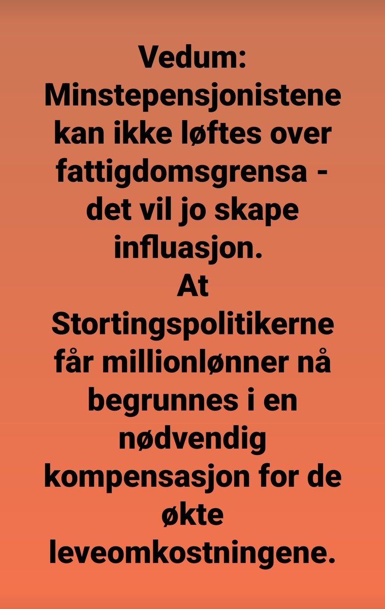 StianJacobsen2's tweet photo. Det er jo fascinerende at all hjelp I lommeboka  til Nordmenn skaper inflasjon og høyere rente, men å hjelpe alle andre, eller utføre prestisjeprosjekter eller som denne gang, millionlønn til stortingspolitikere.... Nå er det vanlige folks tur til å lide 👏👏 @Arbeiderpartiet https://t.co/n6NsAzbJLx