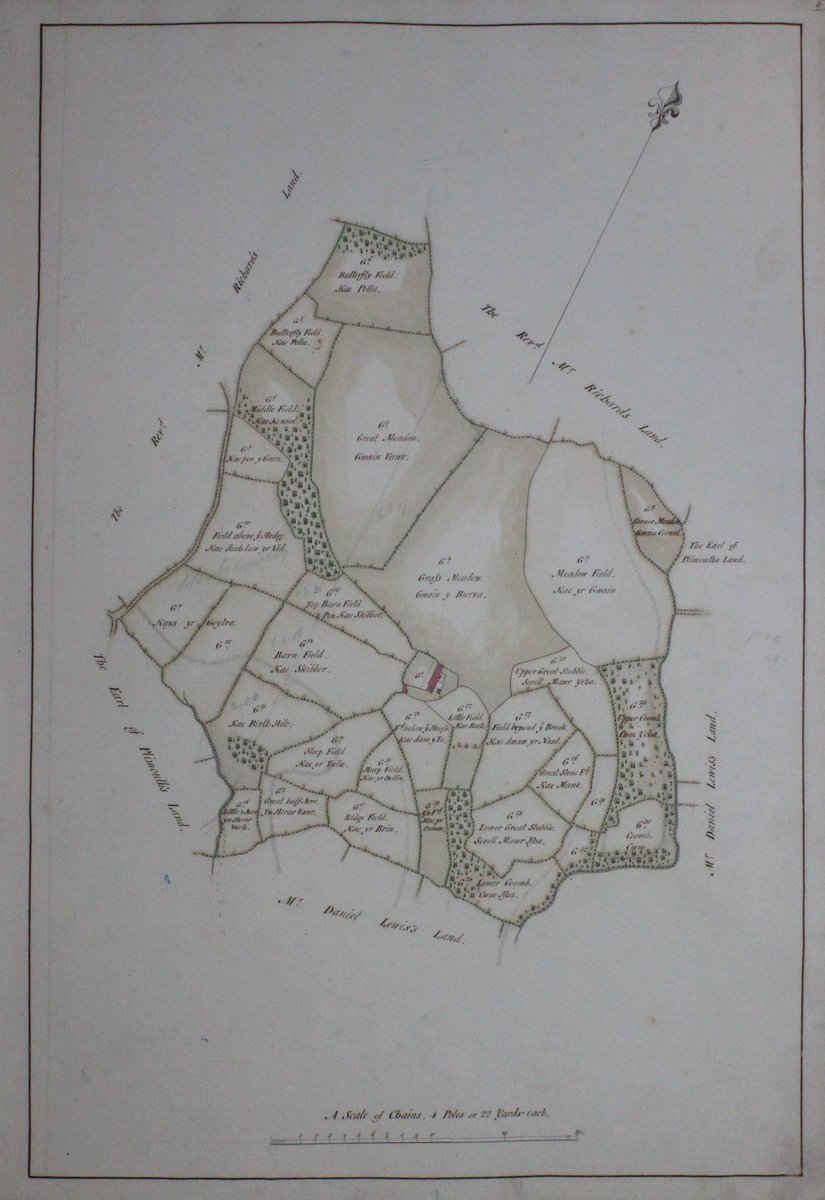 PlymouthMaps's tweet photo. DPL/2 features maps of patchwork fields in what is presently Merthyr Tydfil
Map 1 shows the area around Morlais Castle aligning with the Castle Golf Club while Map 6, completely rural in 1766, corresponds with Gurnos with Prince Charles Hospital lying in field G5 the Great Meadow https://t.co/KvICQYSqbW