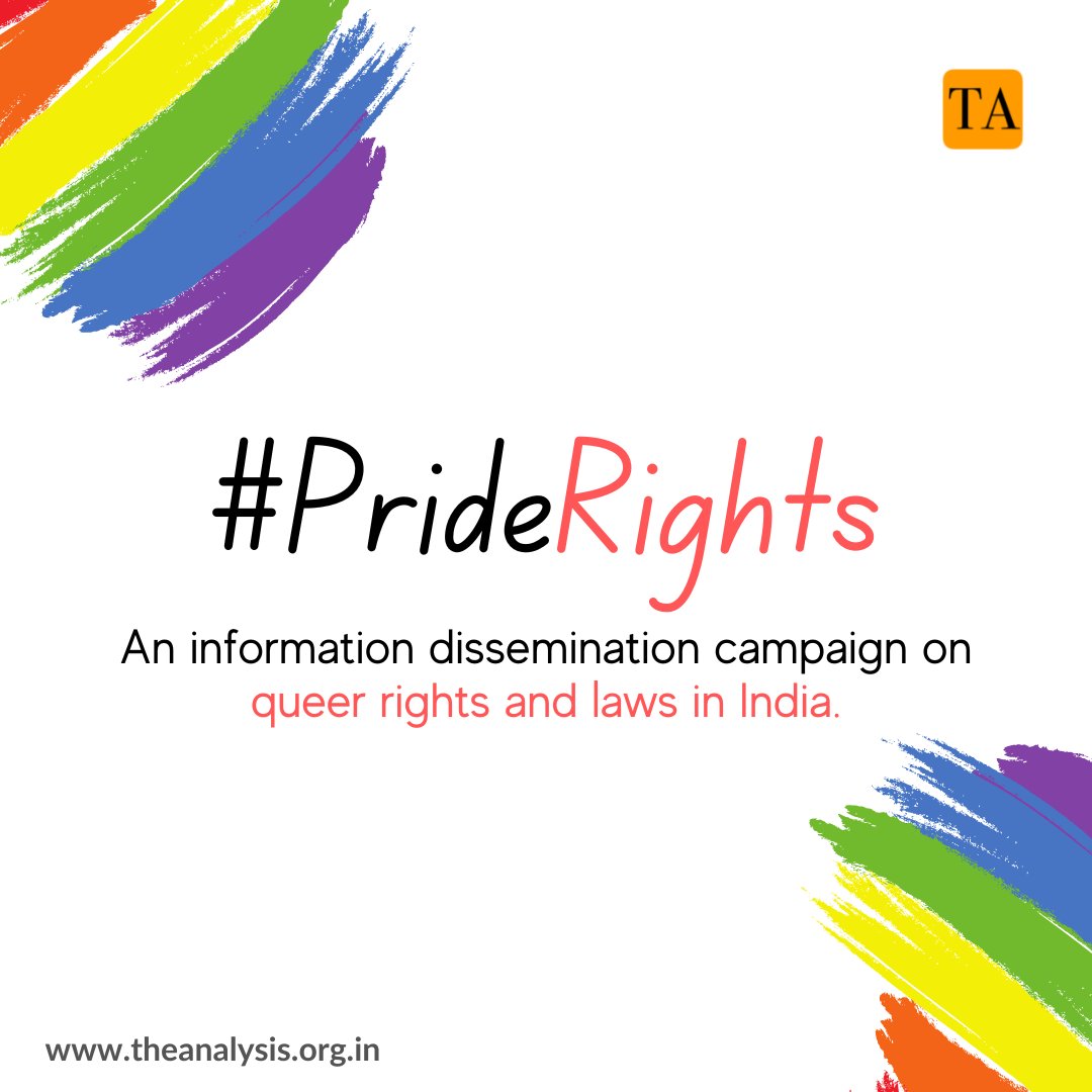 Writer_Rishabh's tweet photo. On #PrideMonth, happy to share that we are starting a new campaign at @teamanalysis_.
#PrideRights will disseminate information on queer rights and laws in 🇮🇳.
Glad to be collaborating with students, lawyers and activists on this.
Keep following TA for all the action! https://t.co/JZo3FfsmKc