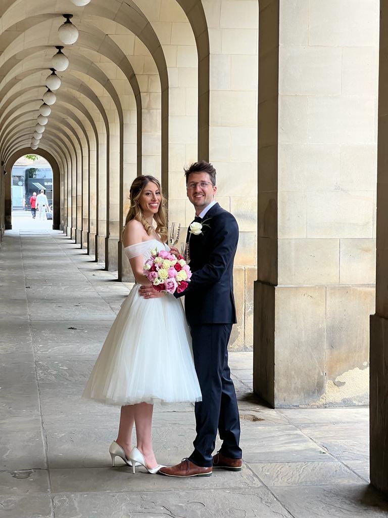 A beautiful couple                       #wedding #weddingflowers #manchester