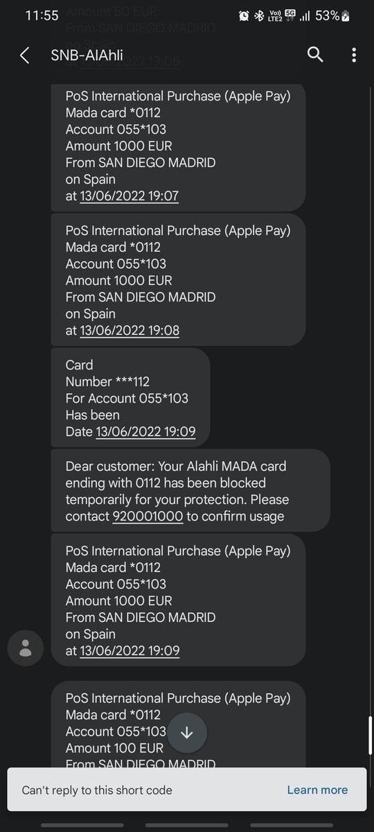 pakipacs's tweet photo. @snbalahli @SNBCares
Question
1) is my money safe with @snbalahli or anyone?
2) where is the security on banking with you?
3) why wasn't I asked for OTP?
4) this is second time fraud happened. Is it normal?
5) why should I trust @snbalahli for banking when they cannot guarantee https://t.co/pkCF9PQilo