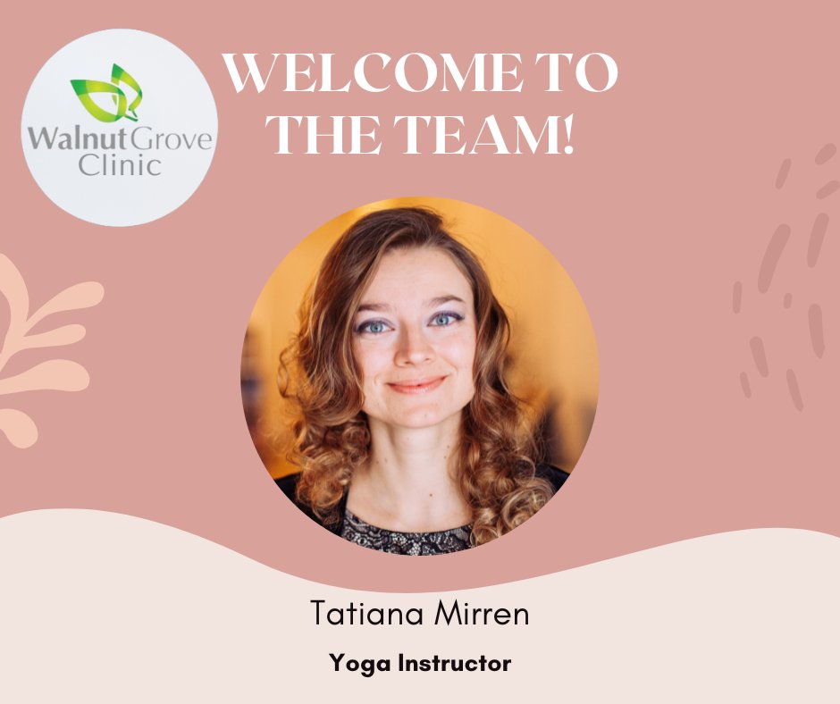 Walnut_Grove's tweet photo. Tatiana will be joining us as of next week as a Yoga Instructor! Make sure to grab a spot with her by visiting our website: https://t.co/8RPOvHMuI7
#yoga #fitness #Wellbeing https://t.co/c8pVsyU6iW