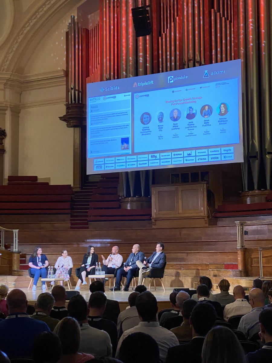 ATS London is underway and our first panel session explores the potential shift of brands up the digital marketing funnel. Ft. @Look Fabulous Forever's Janis Thomas; <a href="/ericsson/">Ericsson</a>'s Sabrina Rodriguez, <a href="/fifty_io/">fifty_io</a>'s Simon Shaw, <a href="/LiveRamp/">LiveRamp</a>'s Ryan Afshar, and <a href="/PostOffice/">Post Office</a>'s  Grant Baille.