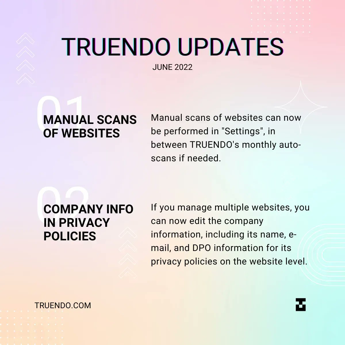 gotruendo's tweet photo. We've made some more improvements to TRUENDO recently 💫 Check out our Changelog for more details: https://t.co/AsqaGLKBeY https://t.co/Q75MEypZef