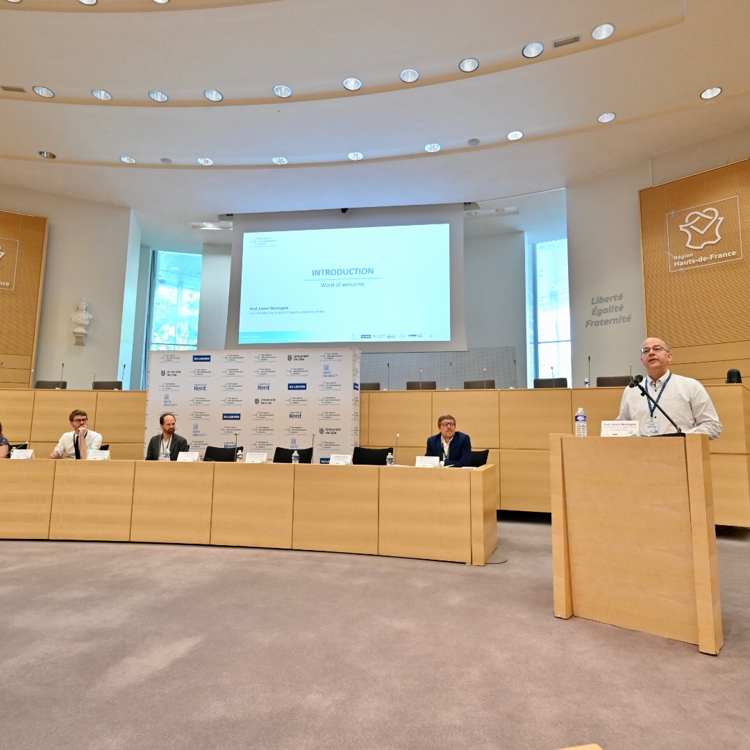 Les universités @unikent, <a href="/KU_Leuven/">KU Leuven</a> et <a href="/ugent/">UGent</a> sont réunies pour la première fois à Lille, dans l'hémicycle <a href="/hautsdefrance/">Région Hauts-de-France</a>, pour la première réunion du 3i University Network. Une journée ouverte par le Pr. Lionel Montagne de #ULille.