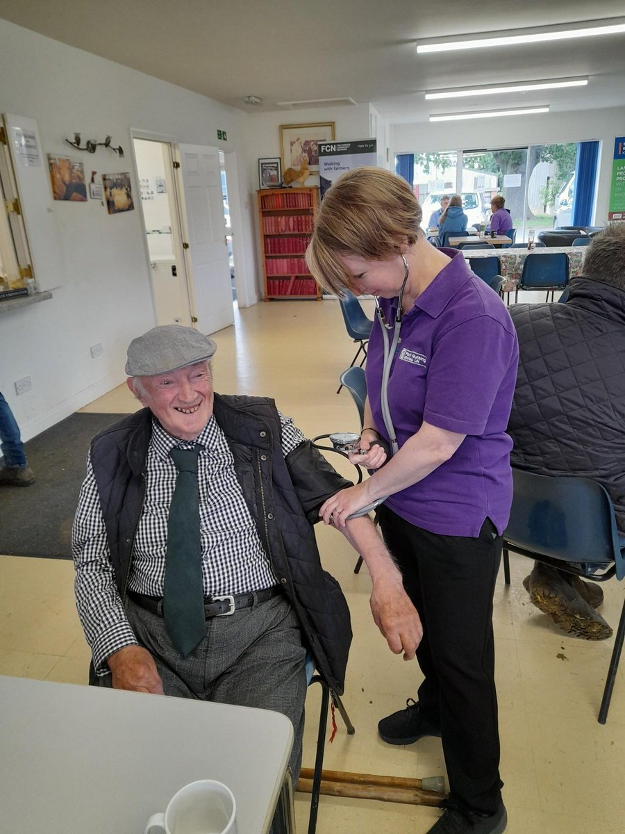 WarksRuralHub's tweet photo. Another great health event on 13/6 @RFM_Ltd with @ParishNursingUK @FCNcharity @RABIWestMids and our massage therapist.   41 farmers received health advice &amp; 15 had high blood pressure.  7 were asked to see their GP.  Thank you @countrysidefund for supporting these vital events. https://t.co/UVnwuGEFek