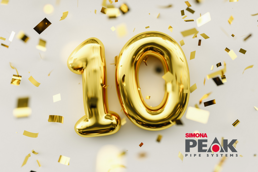 PeakPipeSystems's tweet photo. This week marks 10 years since Peak was founded! After being part of the Fusion Group of Companies since 1974, Peak became an independent company in June 2014. 10 years on we have seen the recent acquisition of SIMONA Group AG which will see Peak grow its market share in the UK. https://t.co/6RWIuRI78b