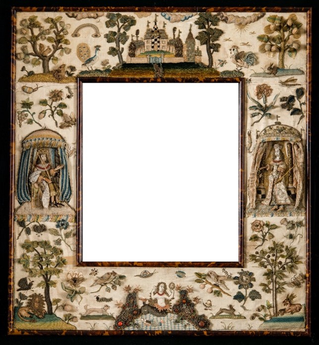 Holburne's tweet photo. Have you ever taken a selfie in front of a mirror as profusely decorated as this one? Share your #mirrorselfie inside our embroidered frame and tag us using
#myholburne #stumpworkembroidery #raisedembroidery #art #CreatorsMW #MuseumWeek https://t.co/iNJ3dhdNdl