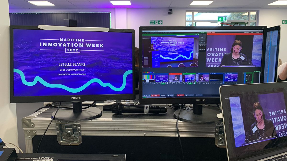 BigPurplePro's tweet photo. Today we have two conferences taking place. The first is a hybrid event at Port of Tyne, streaming to Hopin. The second is a two day Airbus Conference at St James’ Park https://t.co/0gzMHLPo3X
