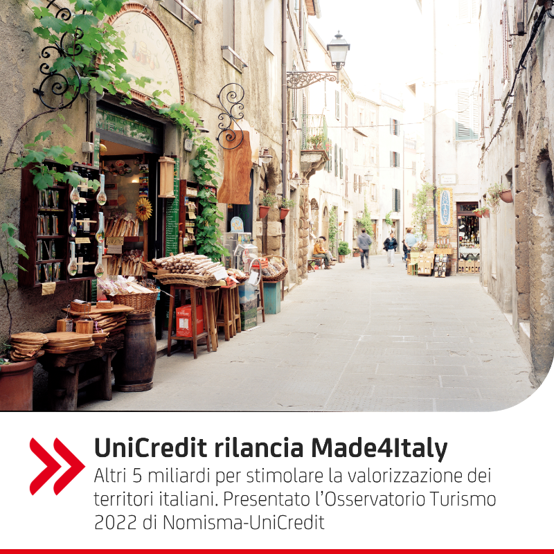 UniCredit_IT's tweet photo. #OurCommunities: presentata nel corso del forum #ItalianEXPerience, la nuova edizione di #Made4Italy. 🇮🇹

Obiettivo: promuovere progetti legati a identità regionali e favorire offerta congiunta tra aziende di turismo e agri-food, con un plafond di 5mld € per il triennio 2022-24