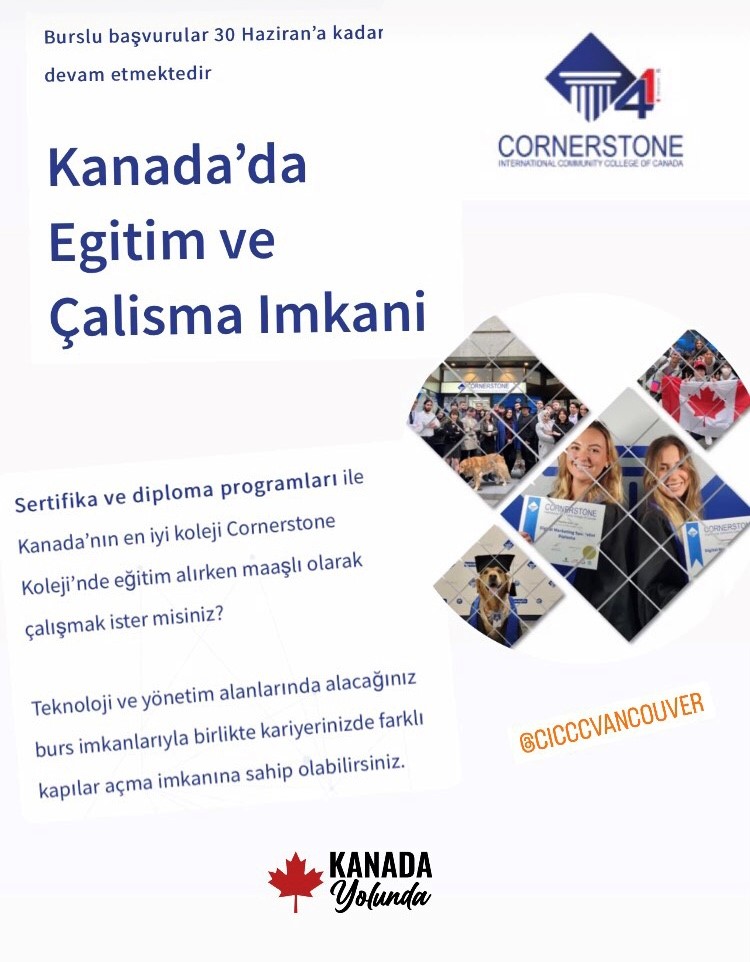 Kanada'da eğitim almak artık bir hayal değil! 
#kanada #cornerstone #college #universite #egitim