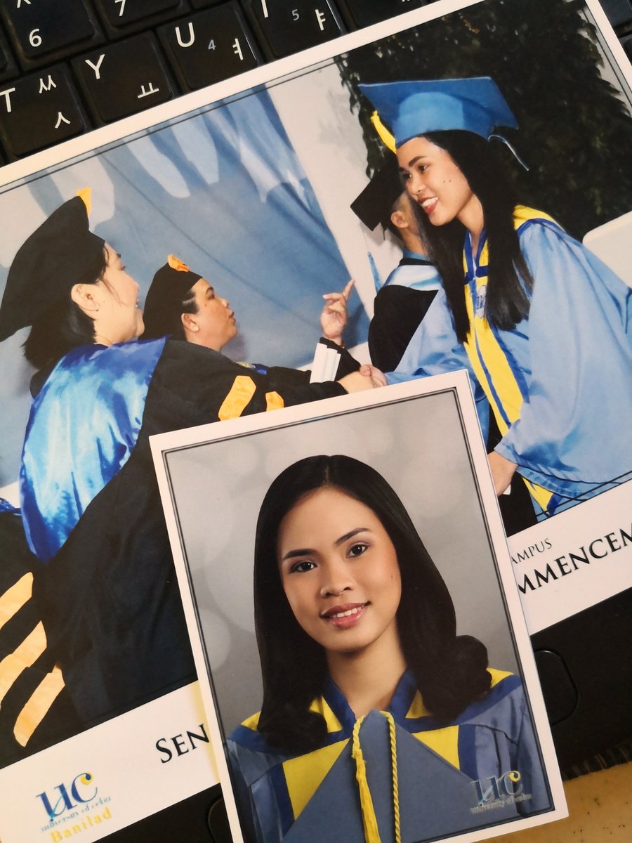 LykaSy8's tweet photo. In 2019, I graduated from senior high school from the University of Cebu-Banilad. I can't believe I'm in my 3rd year already and soon I will graduate from college. ❤️❤️❤️

#proud #happy #finally #graduated https://t.co/D67z1GVSB7