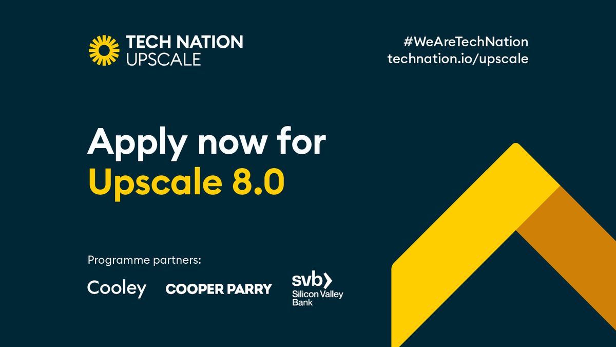 TechNation's tweet photo. 🚀 #UPSCALE 8.0 IS ACCEPTING APPLICATIONS🚀

Upscale helps the UK’s most promising tech companies to accelerate their growth and unlock the key to scaling successfully.

Join the programme to scale faster, together. 
Explore eligibility criteria here 👉 https://t.co/JqojkaosRj https://t.co/FiEkJaDzIZ
