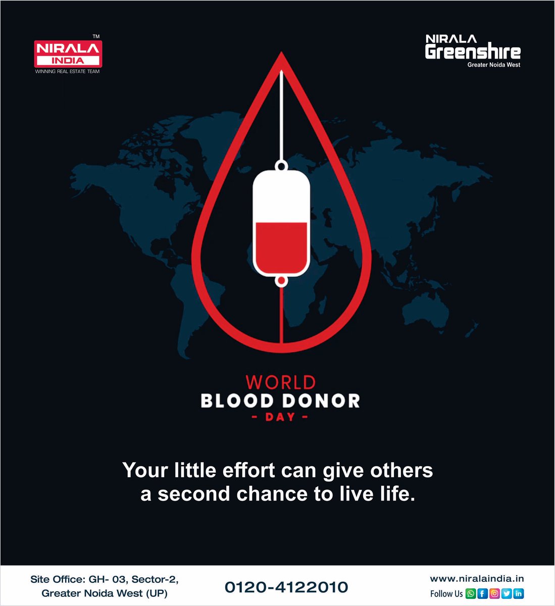 IndiaNirala's tweet photo. Hurry Up ! For Booking Call Now : +919971773200
Nirala Greenshire at Greater Noida West 
Ready to Move, 2/3 BHK Apartments Available
#niralawishes #WorldBloodDonorDay2022  #14thjune2022 #niralaindia #greenshire #GreaterNoida #apartments #ReadyToMove https://t.co/bMSxcZOTdx