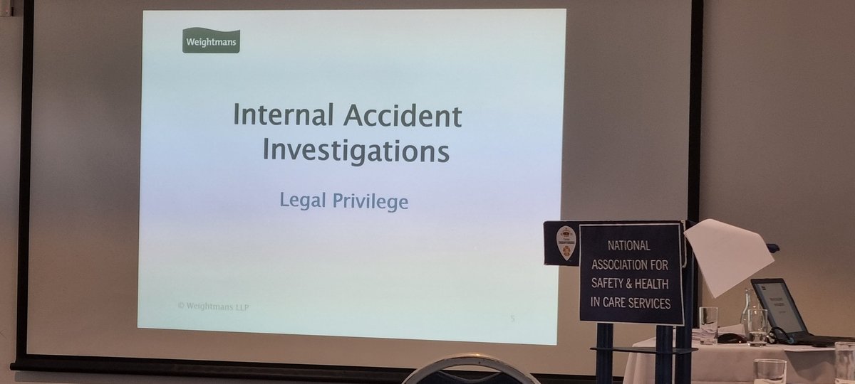 NASHiCS's tweet photo. The experts at @Weightmans are discussing 'Legal Privilege'. Do you know what it is?
#nashics #healthandsafety https://t.co/XFgYHg60Kp