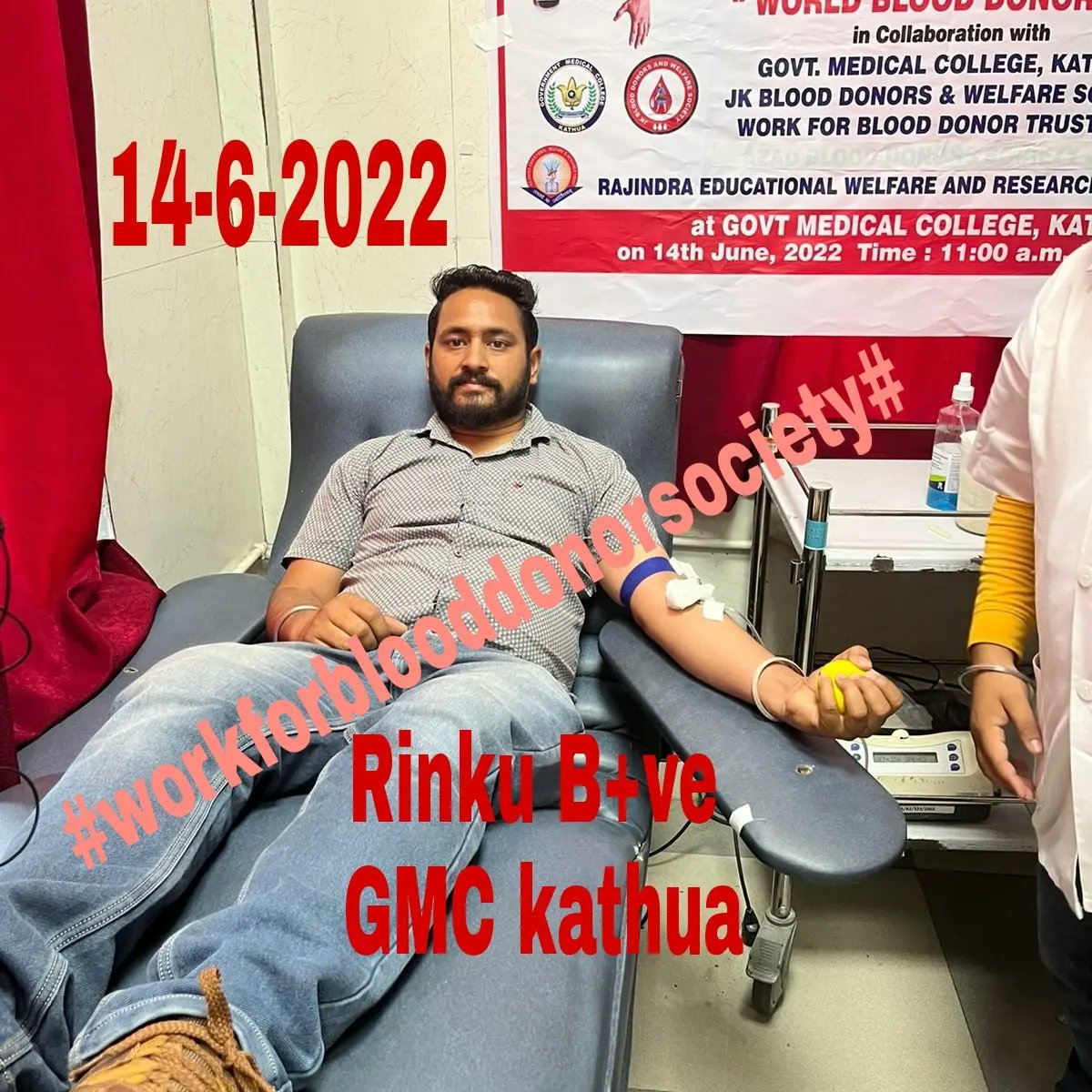 work for blood donation society Jammu and Kashmir tweet media