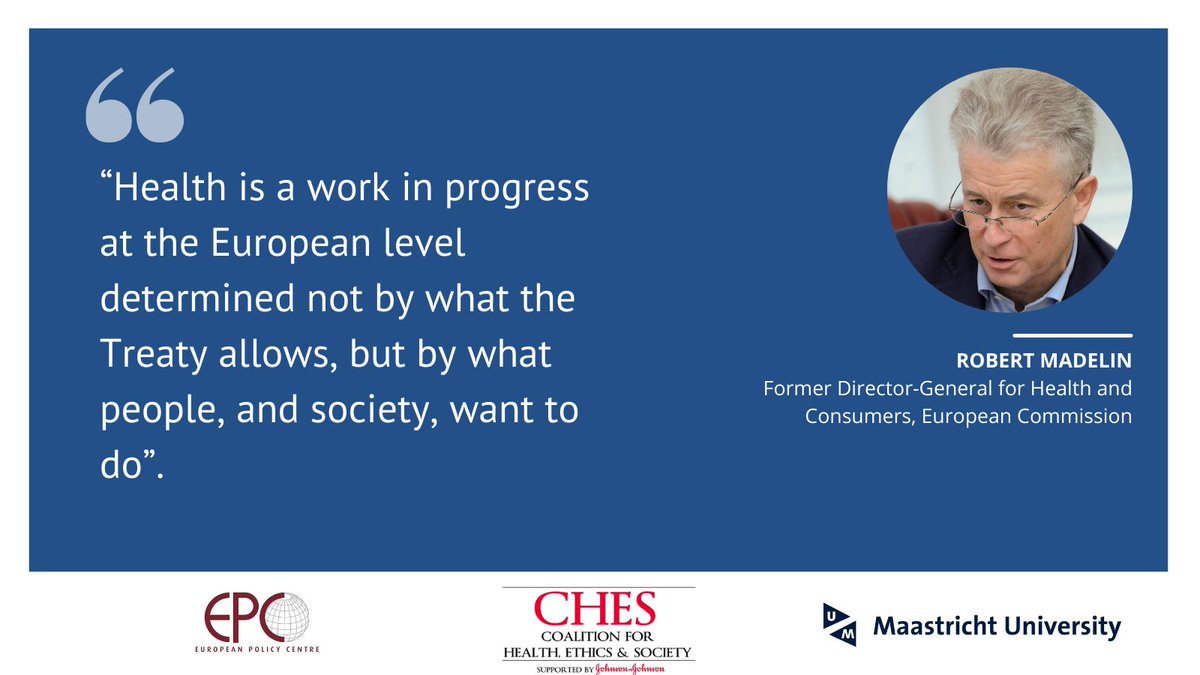 epc_eu's tweet photo. @MaastrichtU @kuiper_em @matthiaswismar @maryjguy @eurohumph @FriendsofEurope @TomislavSokol @roserdomenech @SanjayPattansh1 @helmut_brand @eleonoravard Robert Madelin (@eurohumph), Former Director-General for Health and Consumers, @EU_Commission, on the evolution of public #health in the EU since the Maastricht Treaty.
#CHESConference https://t.co/qHncCor8gW