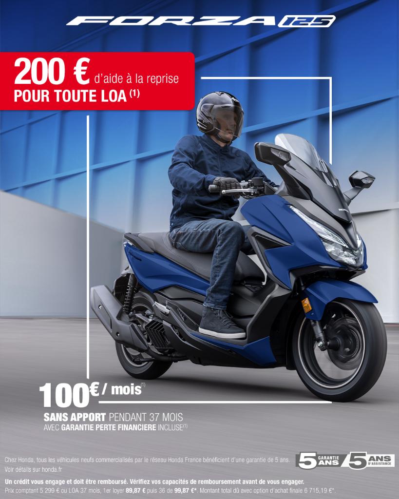 HondaMotoFr's tweet photo. Offre Forza 125, beneficiez de 200 € d'aide à la reprise pour toute LOA* : https://t.co/f3yAJD1H1r
Retrouvez le meilleur des technologies #Honda sur @HondaFrancePR 
#Honda #Powerofdreams #forza125 #Scooter
Au quotidien, prenez les transports en commun #SeDéplacerMoinsPolluer https://t.co/mKwmoNaIKk