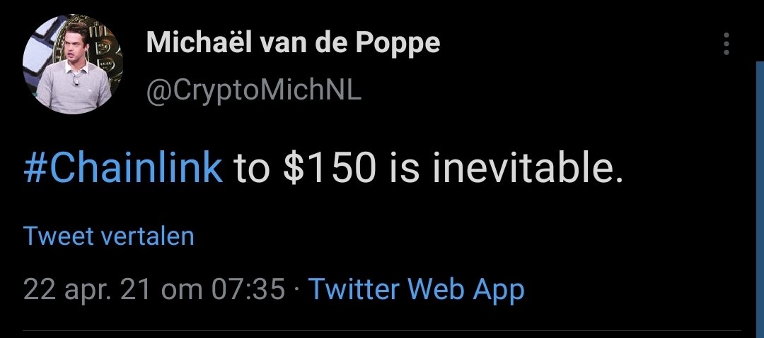 thacryp's tweet photo. @CryptoMichNL 150-350$ soon sir?? Asking for those who you lured in with targets far off what happend. https://t.co/ysamiDXG3C