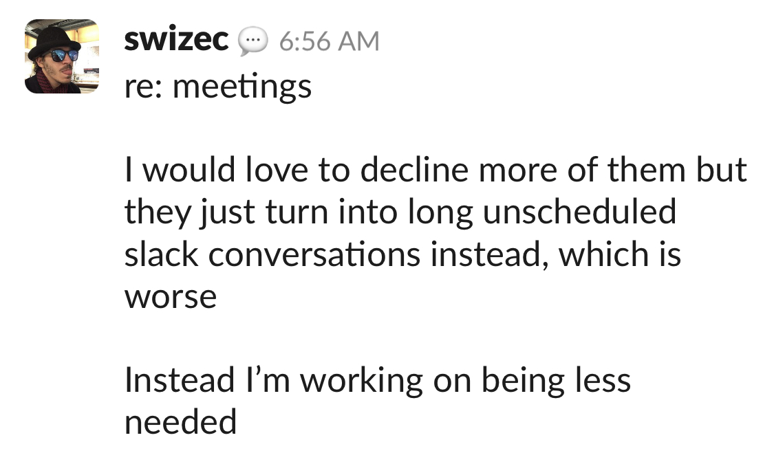 Fewer meetings doesn’t solve the problem