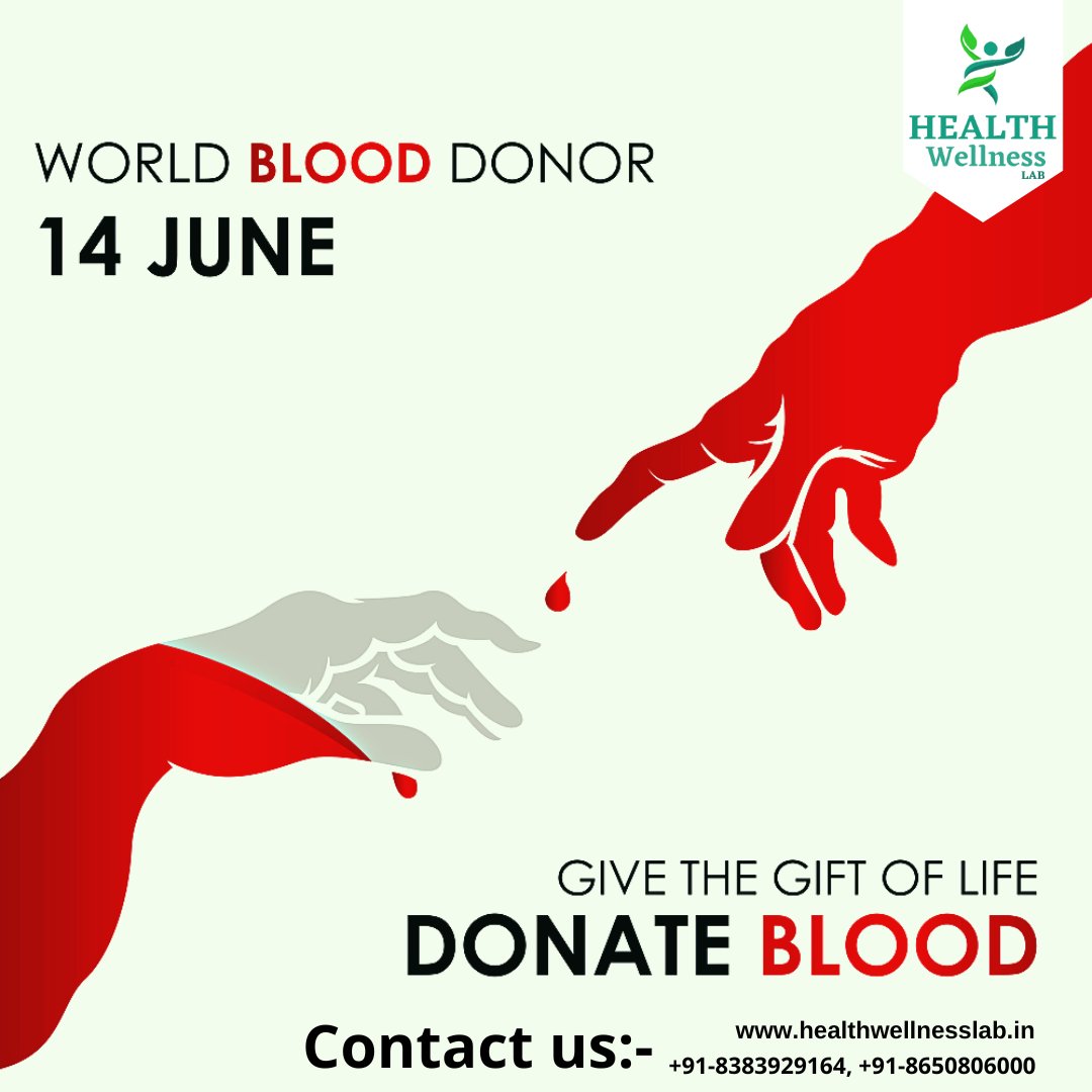 HealthwellLab's tweet photo. #worldblooddonorday #worldblooddonorday2022 #blooddonorday22 #blooddonorday 
#14june #healthwellnessab https://t.co/rm2kJwW1Eu