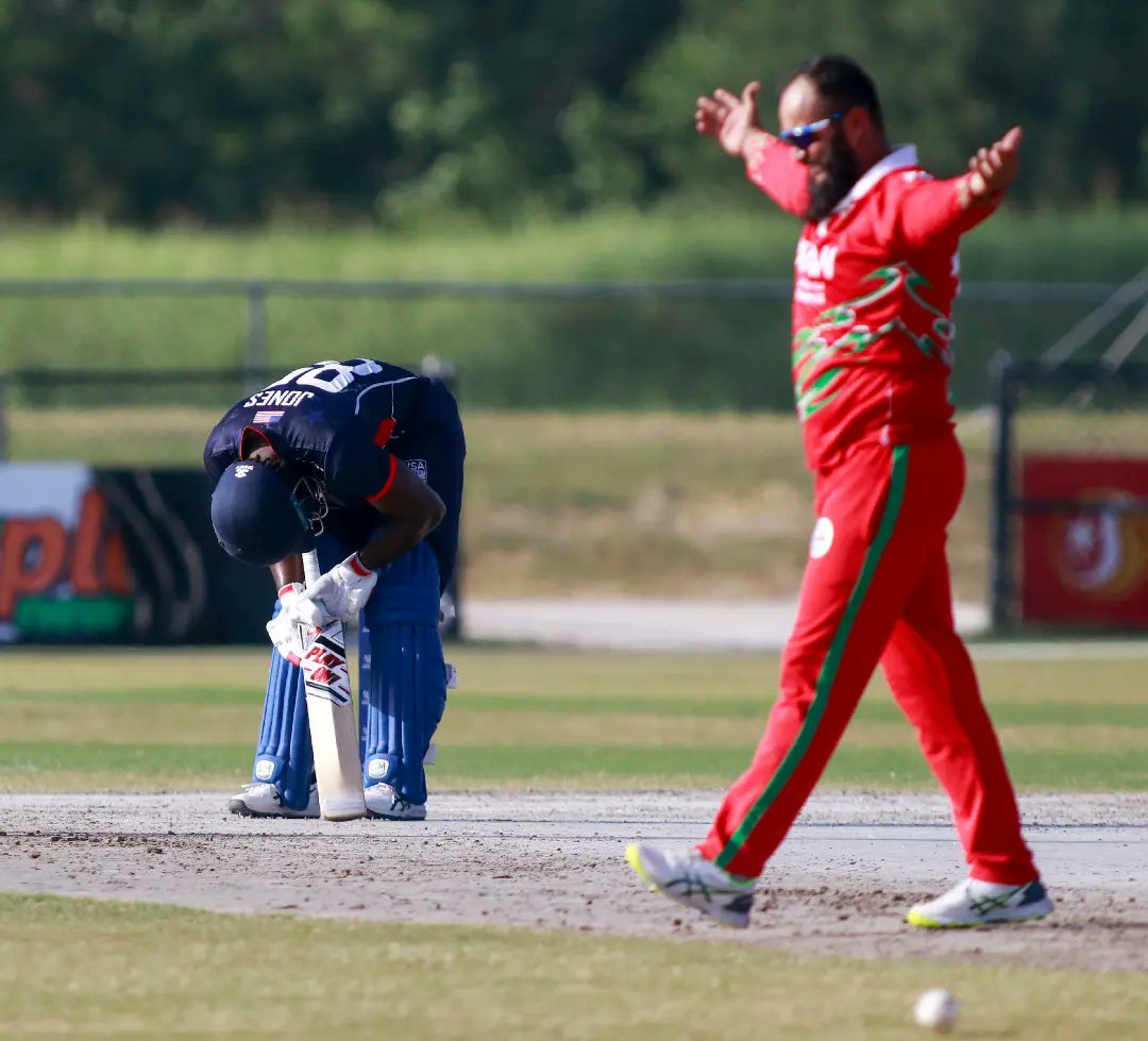 TheOmanCricket's tweet photo. Oman clenched victory over @usacricket on Sunday in its 3rd ODI of the #FinalLeg of the #CWCL2 !
Oman play it's next and final ODI of the #CWCL2 on Tuesday vs Nepal.
#FollowTheRed
#OmanCricket #OmanvsUSA #RagingRed https://t.co/ozvNC04j0U