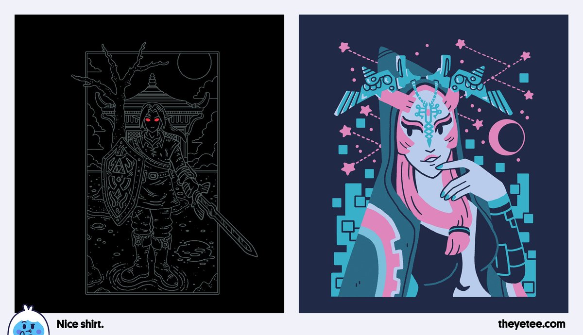 NEW! We've got Am I So Beautiful That You've No Words Left? designed by @999DeadDraculas and DARKNESS designed by @Dreweyes both available for 24 hours only at https://t.co/ZD8ueXQ3ta