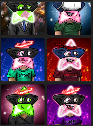 PeruExclusive's tweet photo. @NinjaAcademyNFT @SkelliesDAO The art is awesome and the dev are shooting to the stars! #wagbone #wagstar https://t.co/77UzMK9jcH