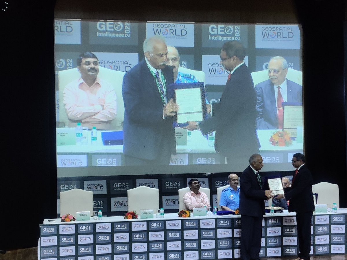 #geointelligence2022 | Geoint offers capability to develop defense diplomacy. India is known for taking own stances &amp; not taking sides in global geopolitical, says Lt. Gen Vinod Khandare, PVSM, AVSM, SM (Retd.), Advisor, <a href="/MoD_India/">Ministry Of Defence</a> #GEOINT #geopolitics #defense #nationalsecurity