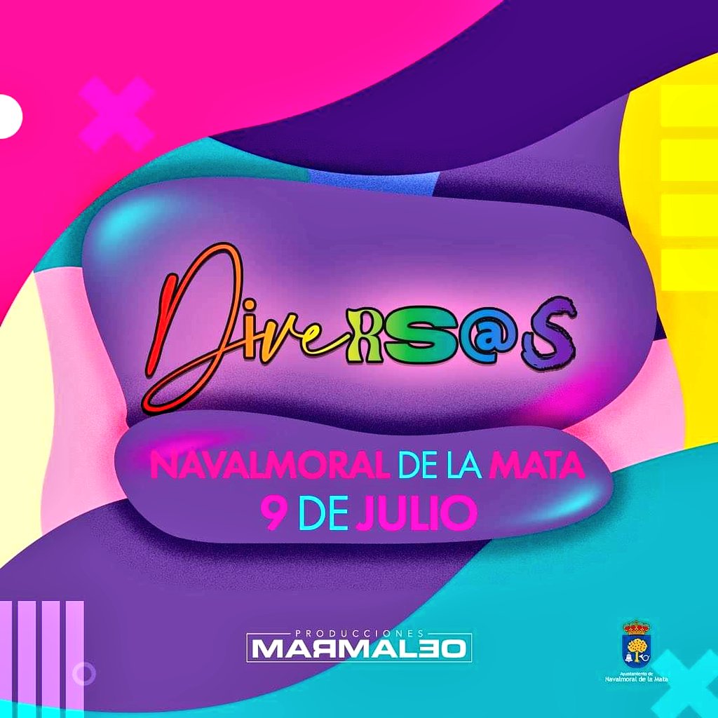 El próximo 9 de Julio tendrá lugar Divers@s. Un evento donde la diversidad será el hilo conductor y donde contaremos con algunos de los Drag Queens más importantes de nuestro país. 

Divers@sNavalmoral nace para quedarse.