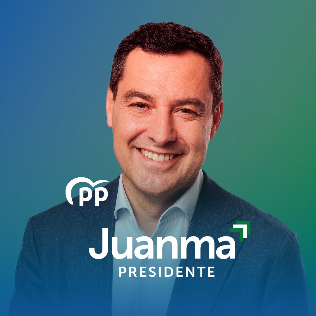 JuanParejoFdez's tweet photo. Un día más, un día menos para la Victoria de @JuanMa_Moreno #vamosJuanma 💪🟢⚪️🟢 @ppandaluz 👏🗳 La gente está harta de @sanchezcastejon, de sus nefastas políticas, de sus impuestos, de sus esbirros y palmeros socialistas territoriales #EspadasGameOver. https://t.co/OBvobJZaMS